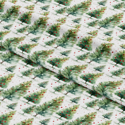 - Red and Green Watercolor Christmas Pattern 8 Quilting Cotton Fabric  
- Holiday fabric  
- Christmas trees  
- Watercolor style  
- Festive cotton material  
- Seasonal quilting fabric  
- Green foliage  
- Red berries  
- Winter design  
- Soft textile  
- Decorative fabric  
- Traditional holiday colors  
- Artistic pattern  
- Quilting cotton