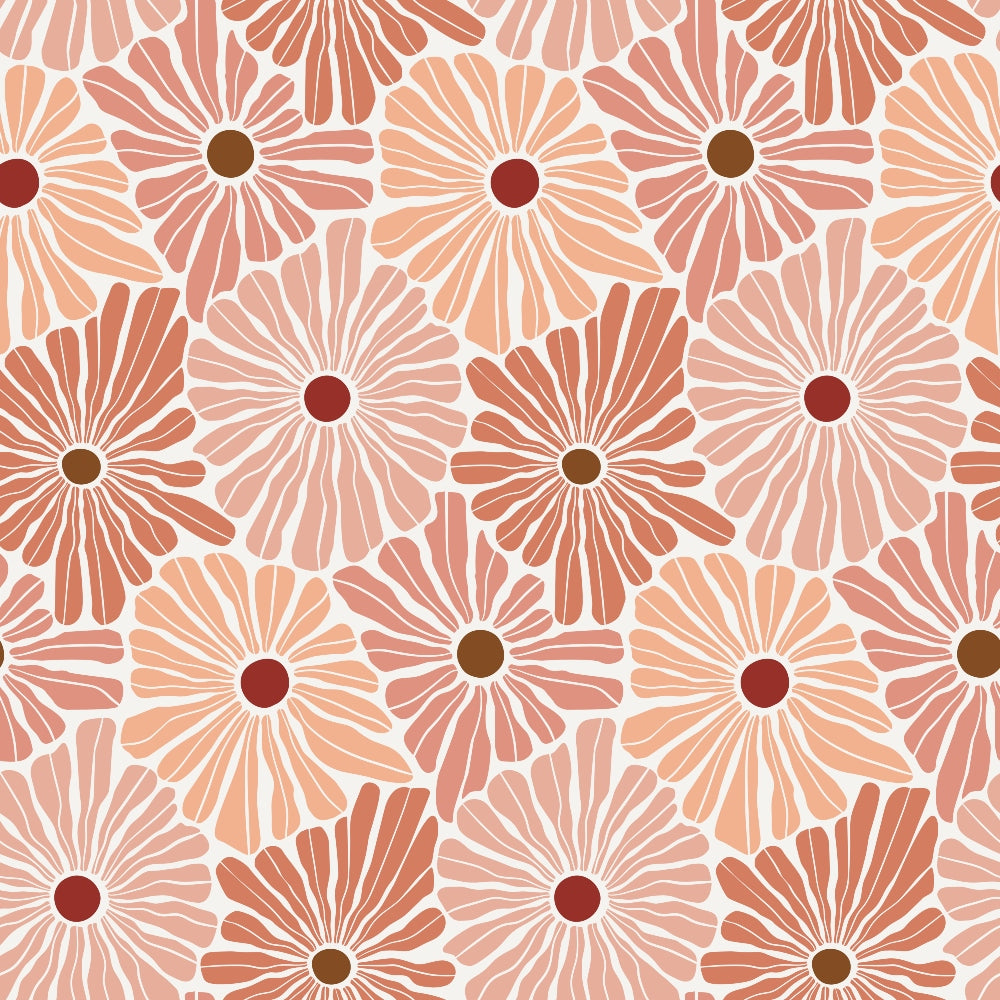 Retro Floral Pattern 1 Quilting Cotton Fabric