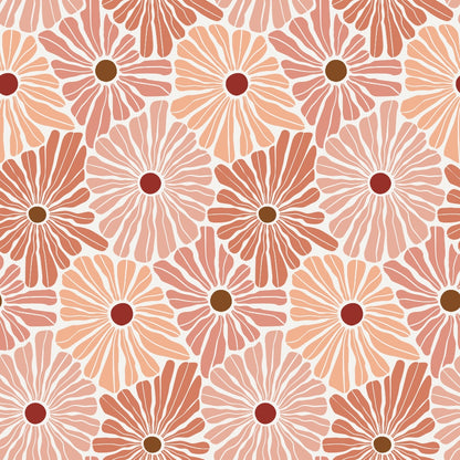 Retro Floral Pattern 1 Quilting Cotton Fabric