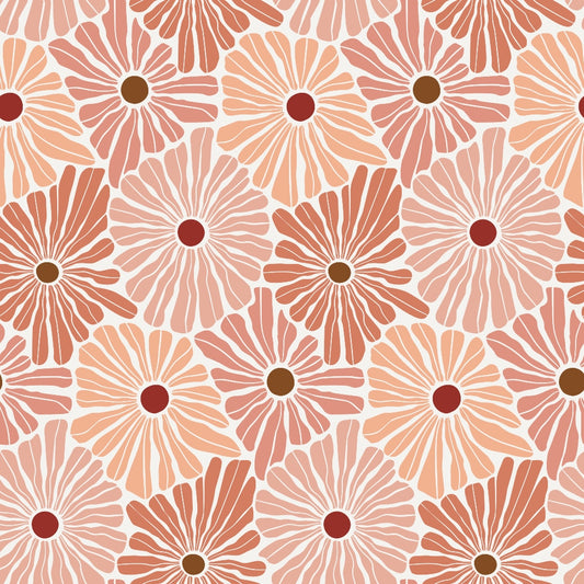 Retro Floral Pattern 1 Quilting Cotton Fabric