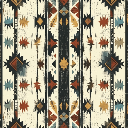 Retro Native American Pattern 3 Quilting Cotton Fabric