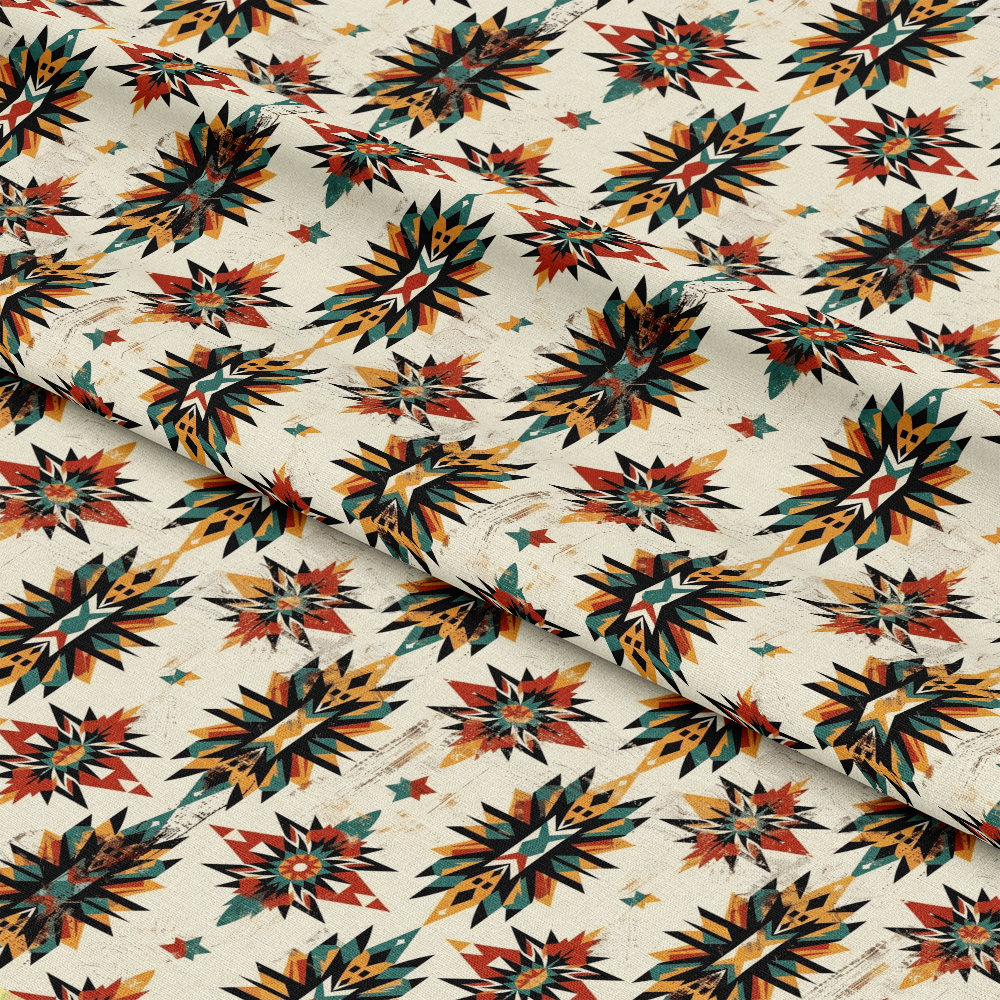 Retro Native American Pattern 4 Quilting Cotton Fabric