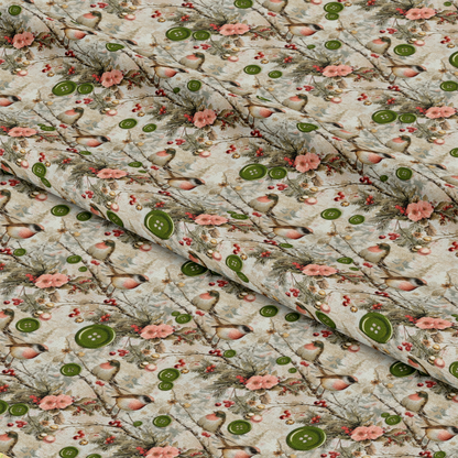 Robin's Winter Mailbox Pattern 4 Quilting Cotton Fabric