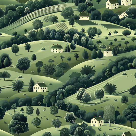 Rolling Hills Pattern 10 Quilting Cotton Fabric