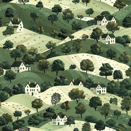 Rolling Hills Pattern 11 Quilting Cotton Fabric