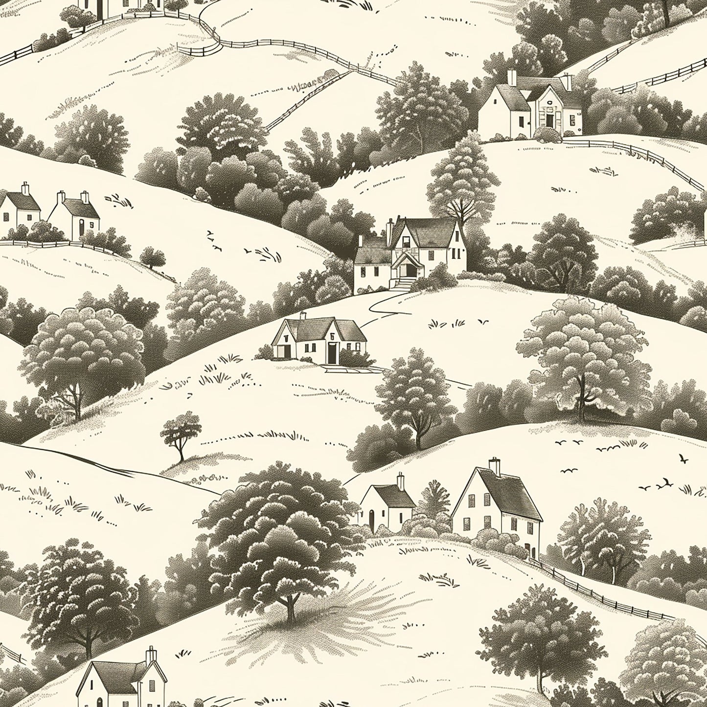 Rolling Hills Pattern 12 Quilting Cotton Fabric