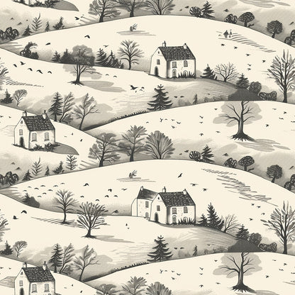 Rolling Hills Pattern 2 Quilting Cotton Fabric