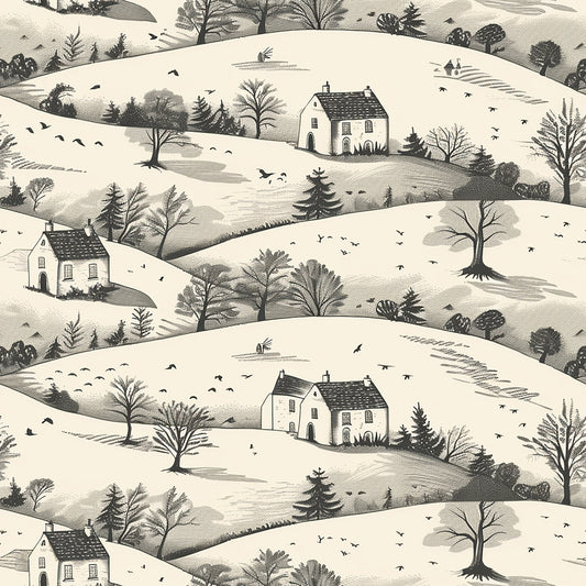 Rolling Hills Pattern 2 Quilting Cotton Fabric