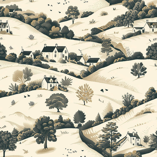 Rolling Hills Pattern 3 Quilting Cotton Fabric