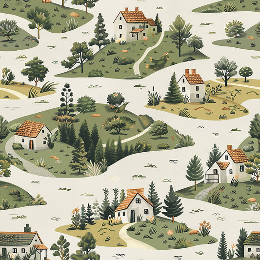 Rolling Hills Pattern 6 Quilting Cotton Fabric