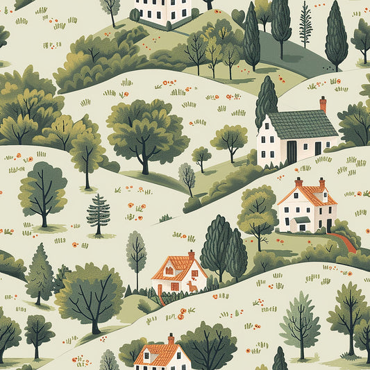 Rolling Hills Pattern 7 Quilting Cotton Fabric