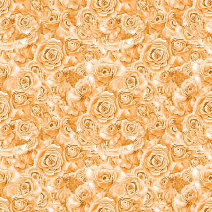Seamless pattern of orange roses densely arranged, creating a textured floral background.