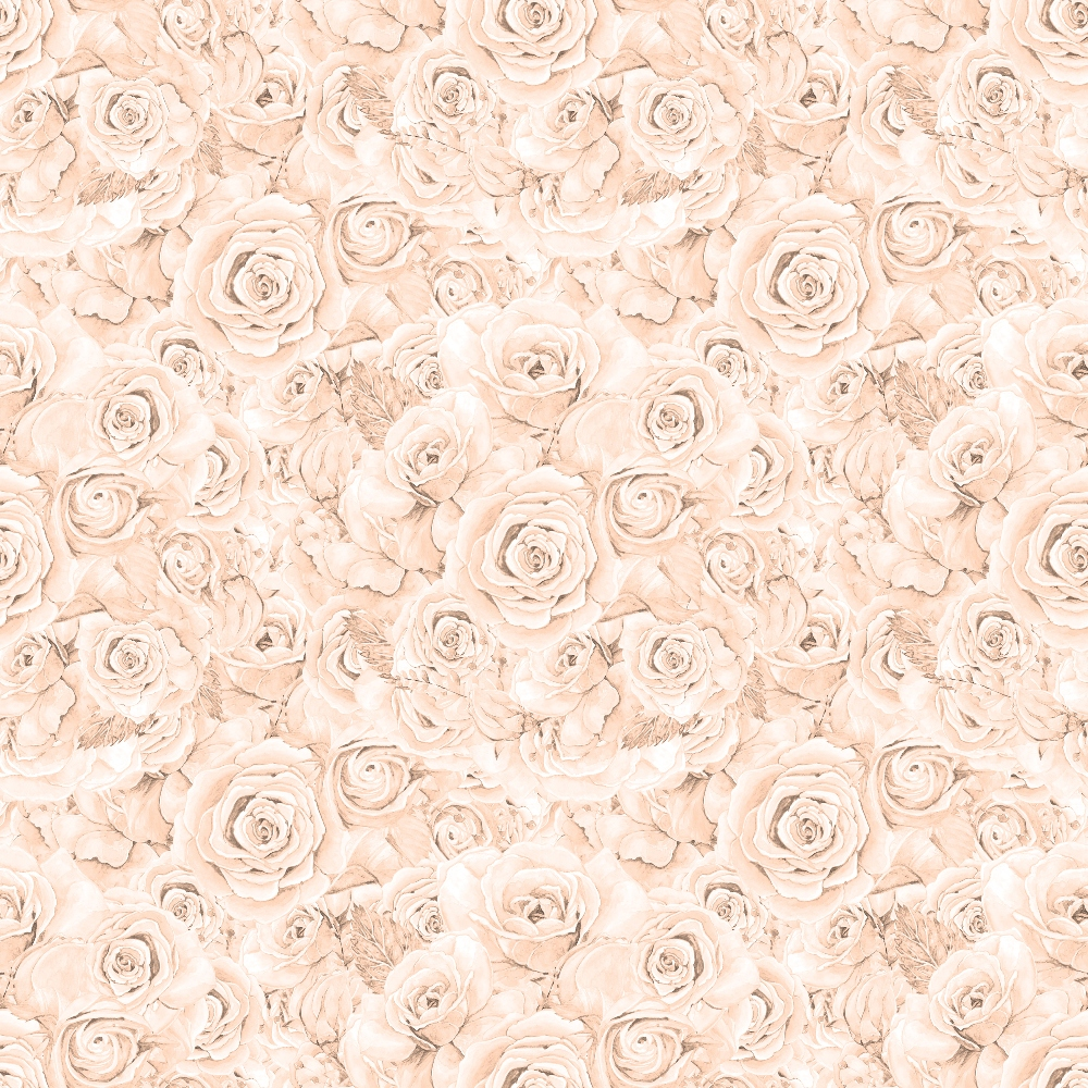 A seamless pattern of beige roses with detailed petals, creating a dense floral design.