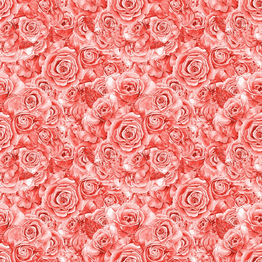 Rose Bouquet Pattern 19 Quilting Cotton Fabric