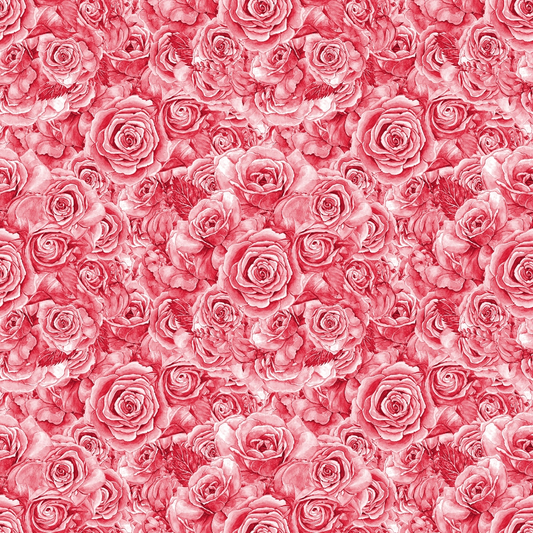 Rose Bouquet Pattern 21 Quilting Cotton Fabric