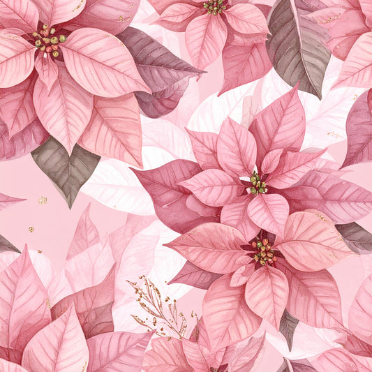Rosy Santa Christmas Cheer Pattern 10 Quilting Cotton Fabric
