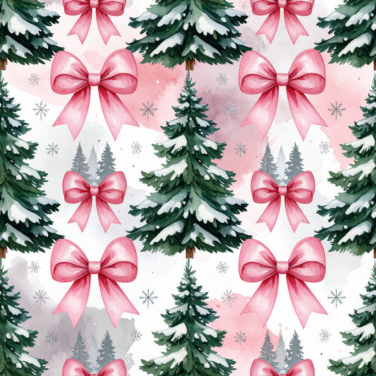 Rosy Santa Christmas Cheer Pattern 13 Quilting Cotton Fabric