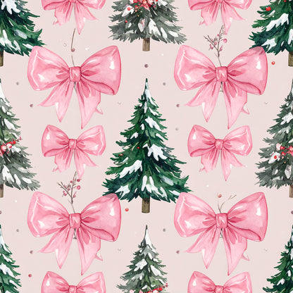 Rosy Santa Christmas Cheer Pattern 14 Quilting Cotton Fabric