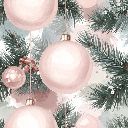 Rosy Santa Christmas Cheer Pattern 16 Quilting Cotton Fabric