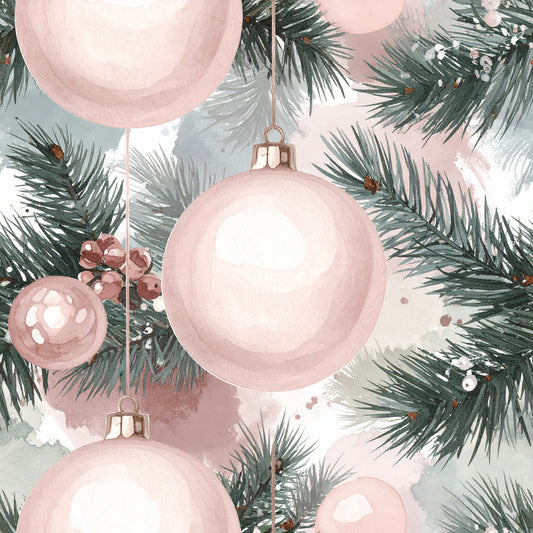 Rosy Santa Christmas Cheer Pattern 16 Quilting Cotton Fabric