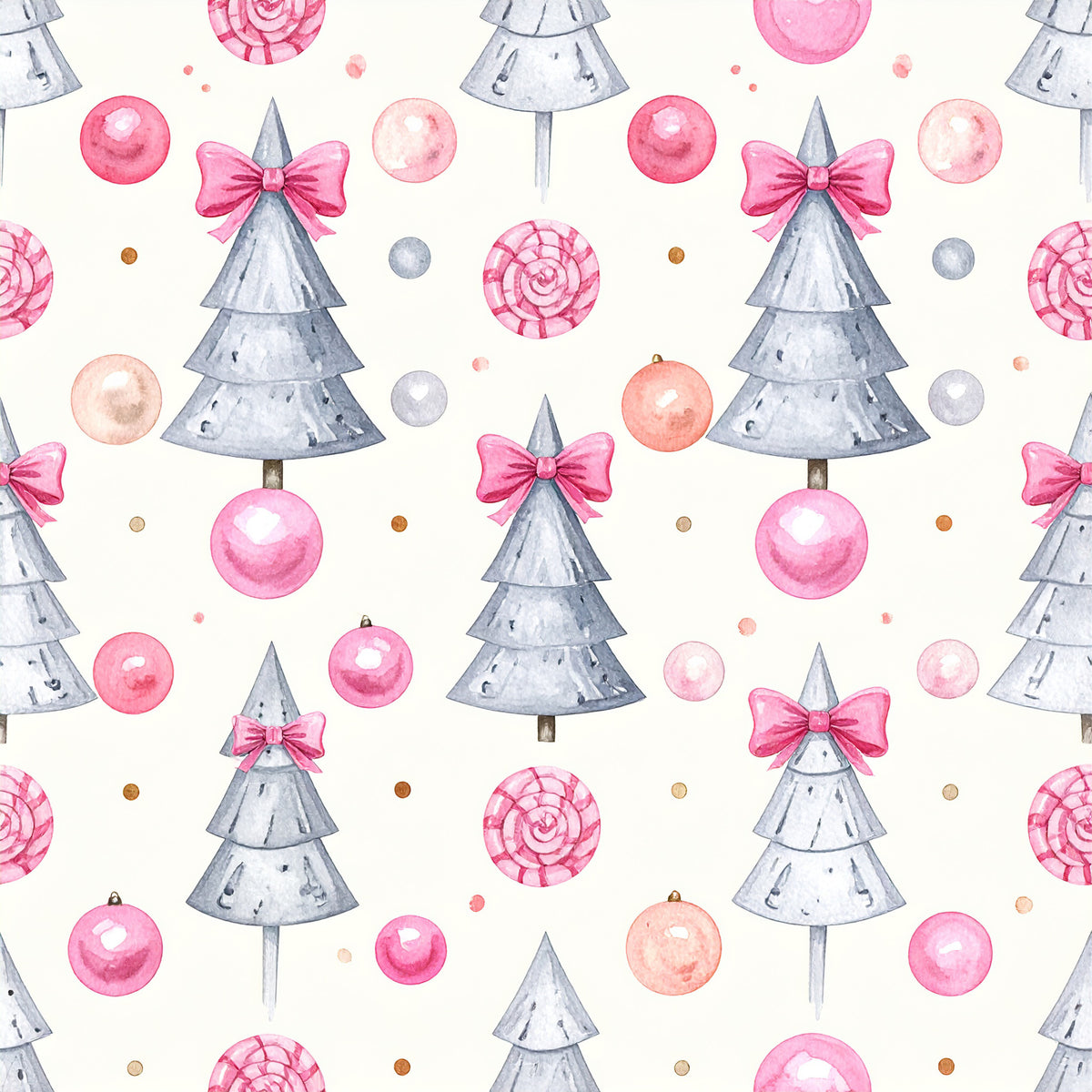 Rosy Santa Christmas Cheer Pattern 19 Quilting Cotton Fabric