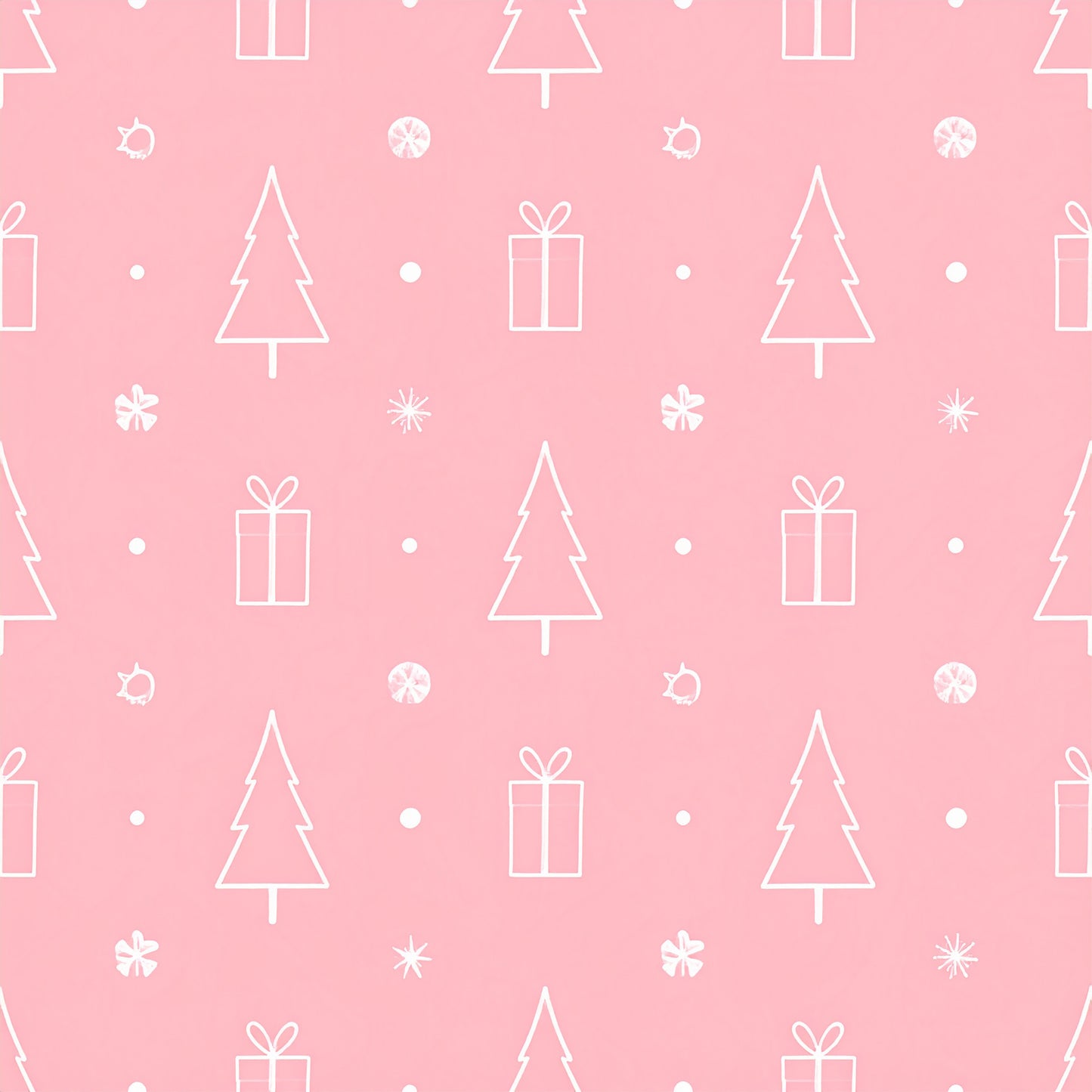 Rosy Santa Christmas Cheer Pattern 3 Quilting Cotton Fabric