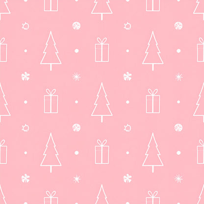 Rosy Santa Christmas Cheer Pattern 3 Quilting Cotton Fabric