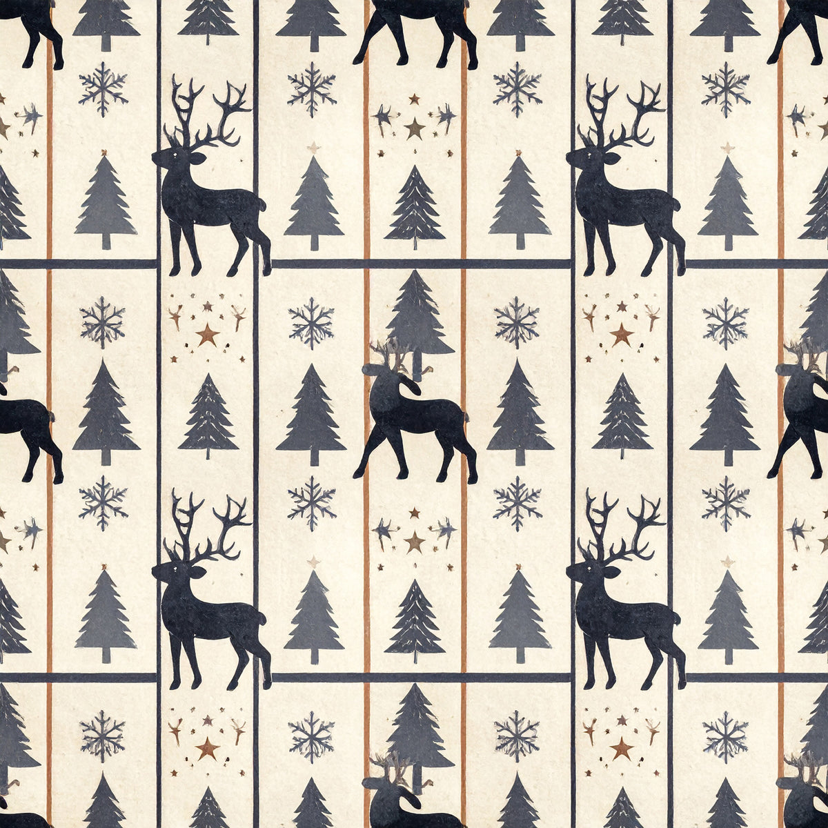 Rosy Santa Christmas Cheer Pattern 5 Quilting Cotton Fabric