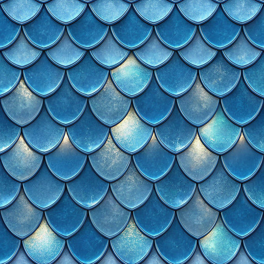 Royal Blue Azure Pattern 15 Quilting Cotton Fabric