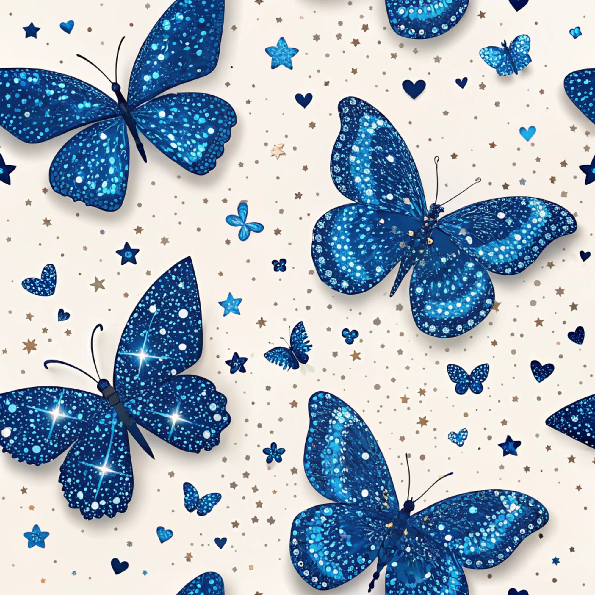 Royal Blue Azure Pattern 16 Quilting Cotton Fabric – FabricMegaStore.com