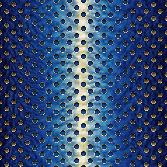 Royal Blue Azure Pattern 18 Quilting Cotton Fabric