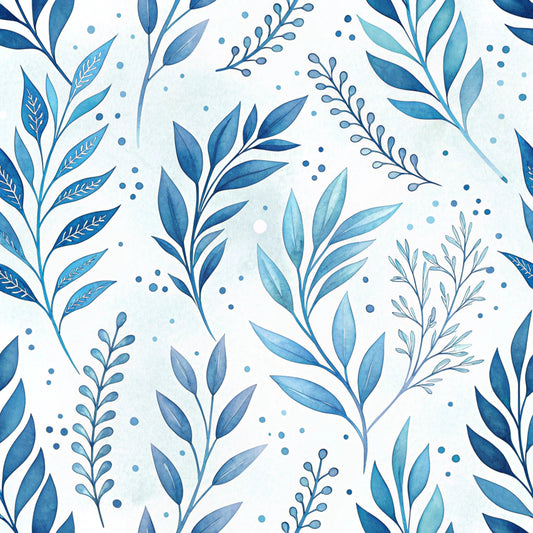 Royal Blue Azure Pattern 5 Quilting Cotton Fabric