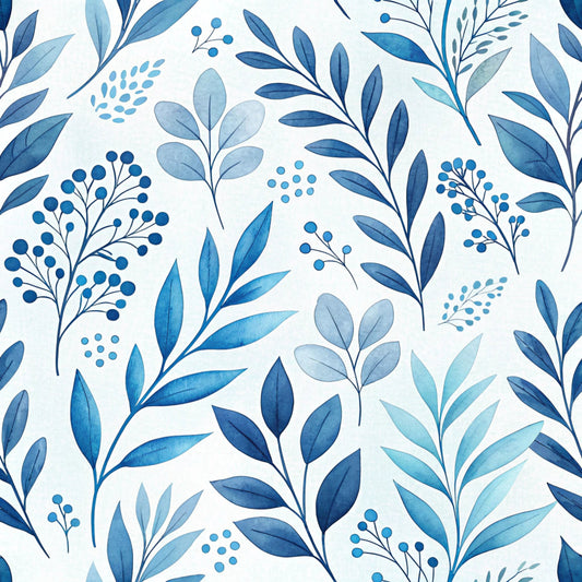 Royal Blue Azure Pattern 7 Quilting Cotton Fabric