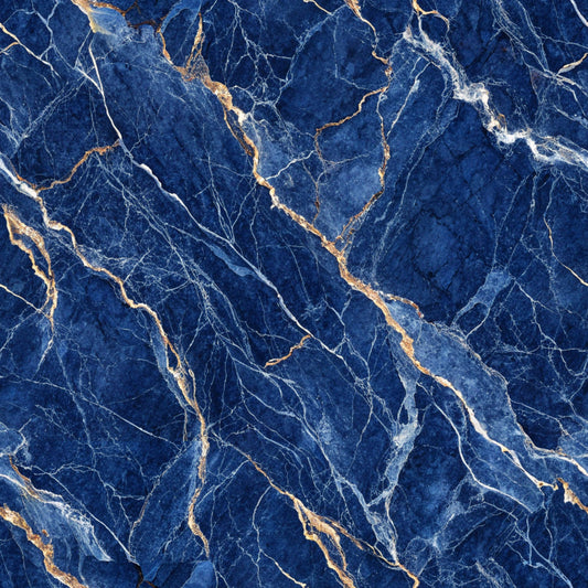 Royal Blue Azure Pattern 9 Quilting Cotton Fabric