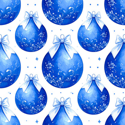 Royal Blue Ornament Elegance Pattern 27 Quilting Cotton Fabric