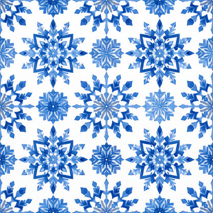 Royal Blue Ornament Elegance Pattern 29 Quilting Cotton Fabric