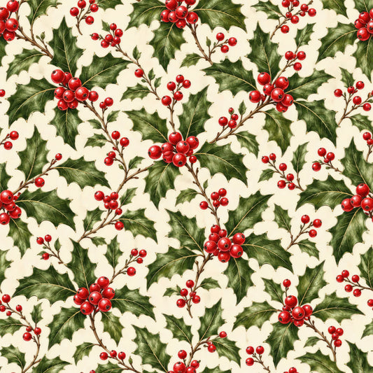 Royal Christmas Pattern 1 Quilting Cotton Fabric