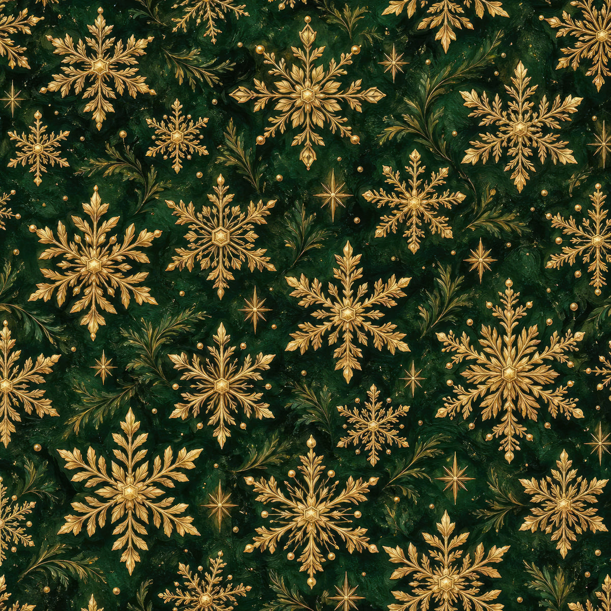 Royal Christmas Pattern 2 Quilting Cotton Fabric