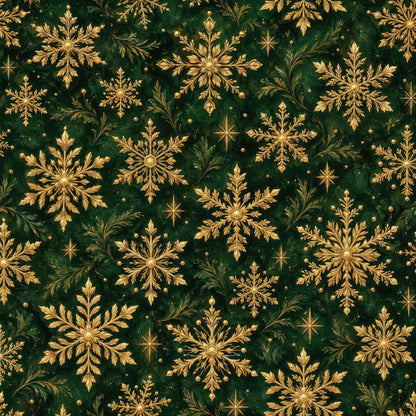Royal Christmas Pattern 2 Quilting Cotton Fabric