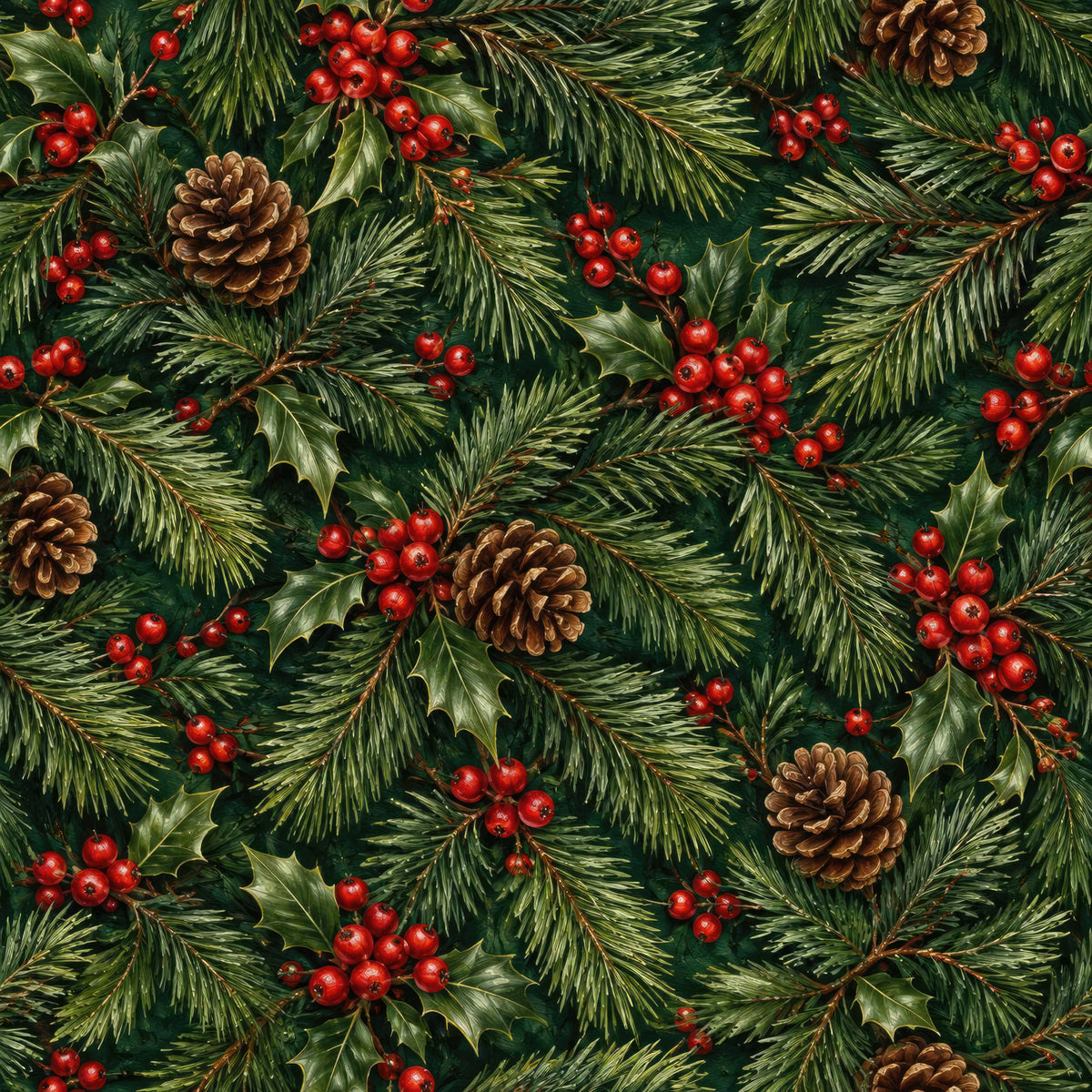 Royal Christmas Pattern 6 Quilting Cotton Fabric
