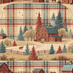 Rustic Plaid Pattern Rustic Country Farmhouse Plaid Pattern 4 Quilting Cotton Fabric ...