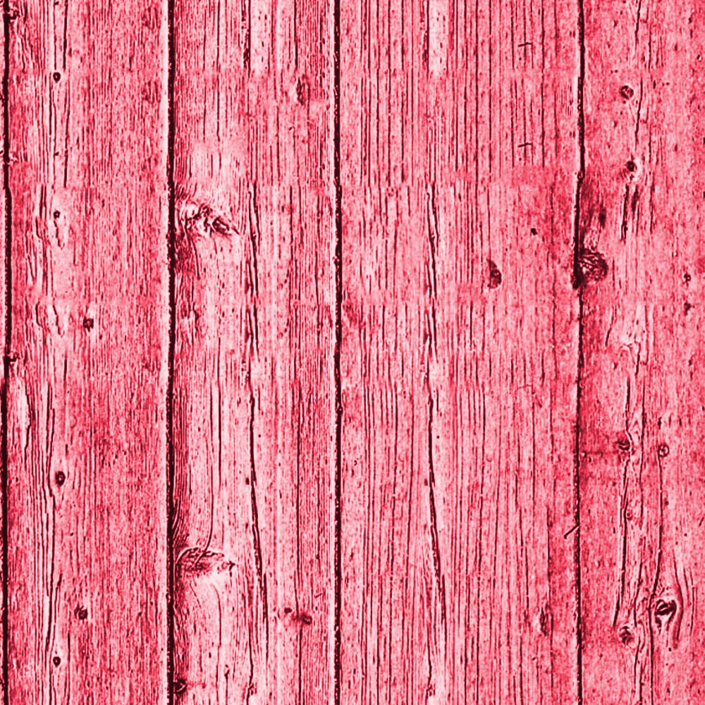 Red textured wooden planks with visible grain and knots, arranged vertically.