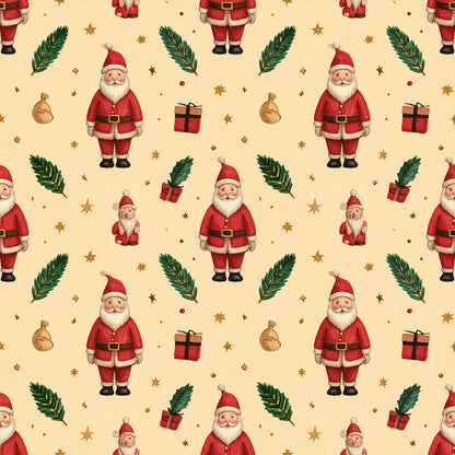 Rustic Christmas Heritage Pattern 1 Quilting Cotton Fabric
