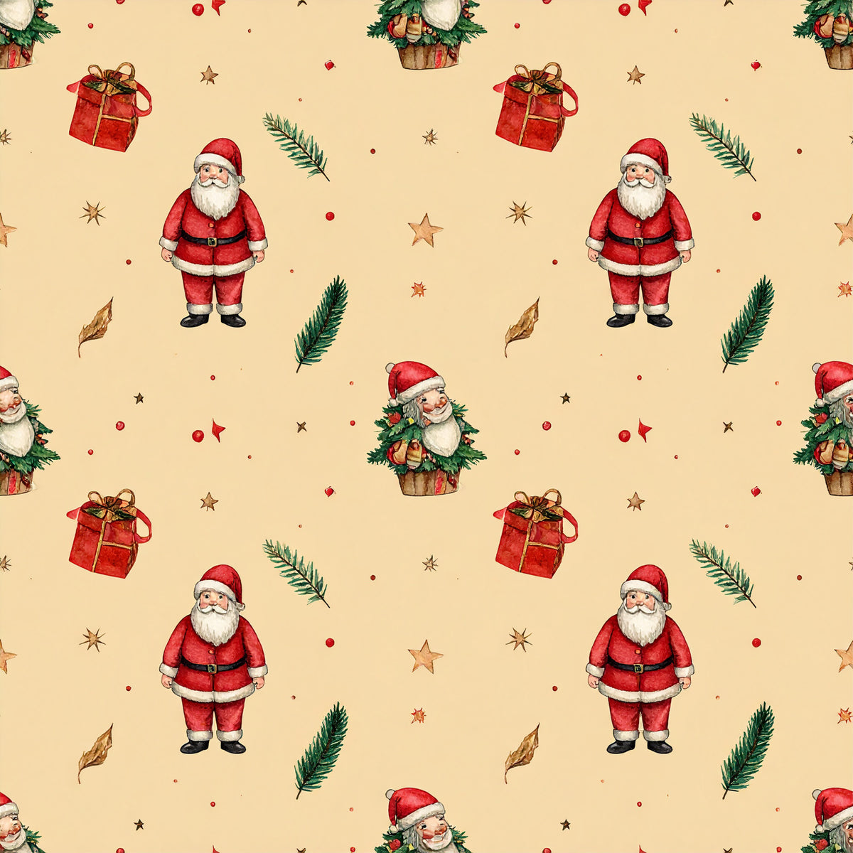 Rustic Christmas Heritage Pattern 21 Quilting Cotton Fabric