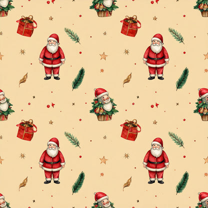 Rustic Christmas Heritage Pattern 21 Quilting Cotton Fabric