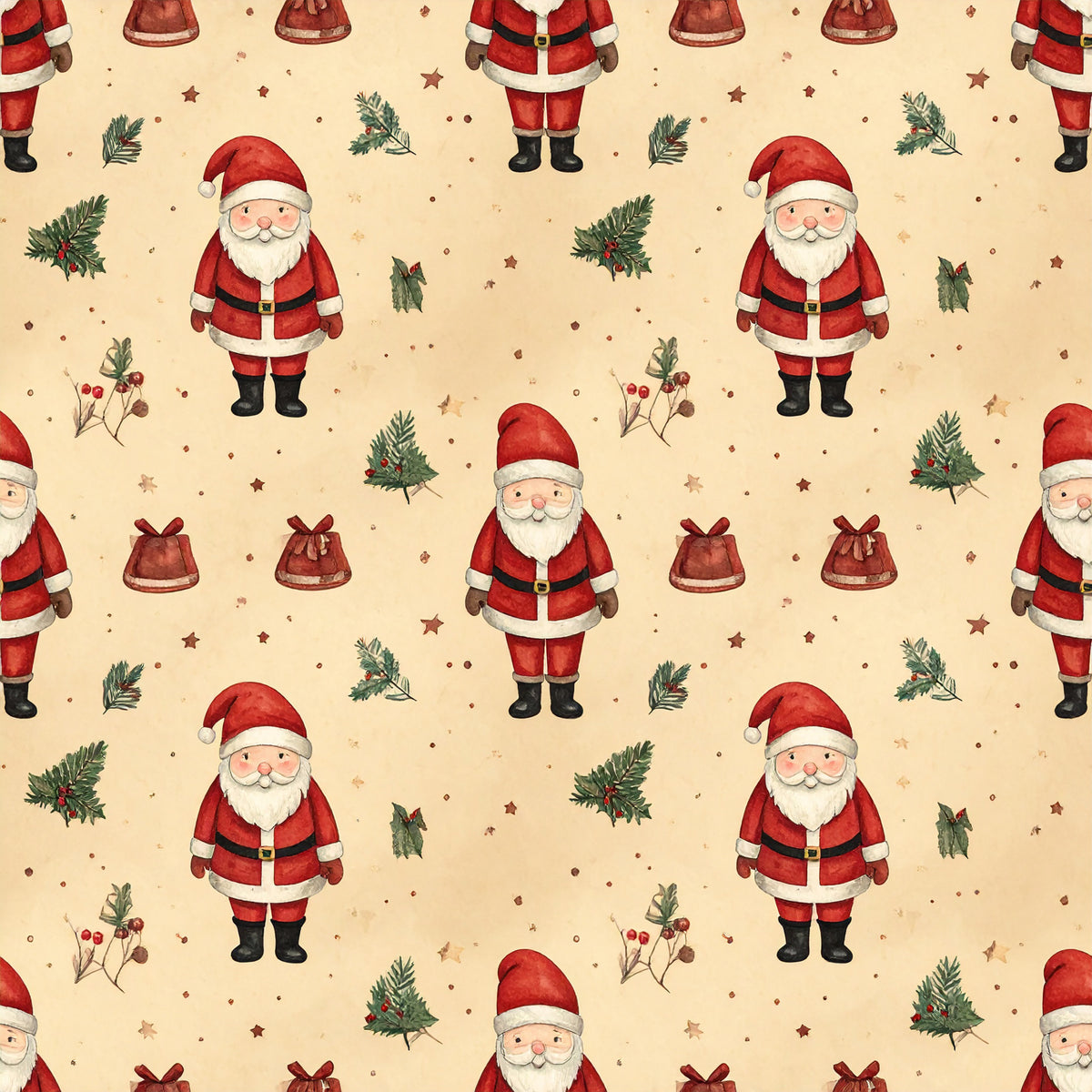 Rustic Christmas Heritage Pattern 29 Quilting Cotton Fabric