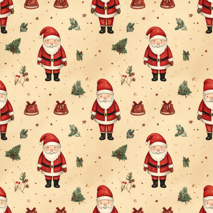 Rustic Christmas Heritage Pattern 29 Quilting Cotton Fabric