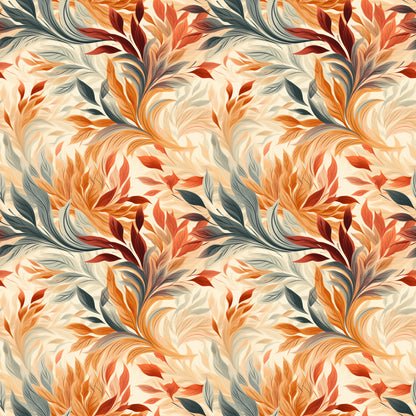 Rustic Fall Leaves Pattern 3 Quilting Cotton Fabric