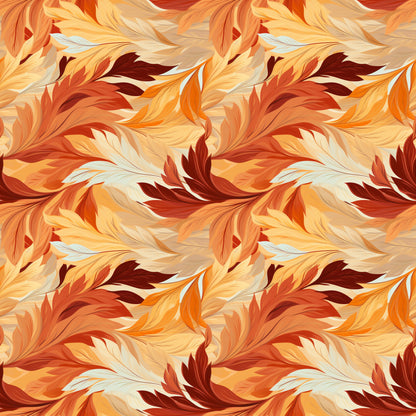Rustic Fall Leaves Pattern 4 Quilting Cotton Fabric
