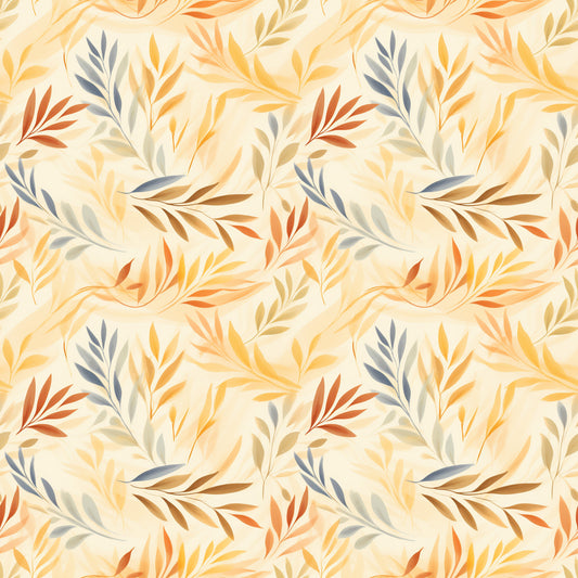 Rustic Fall Leaves Pattern 5 Quilting Cotton Fabric